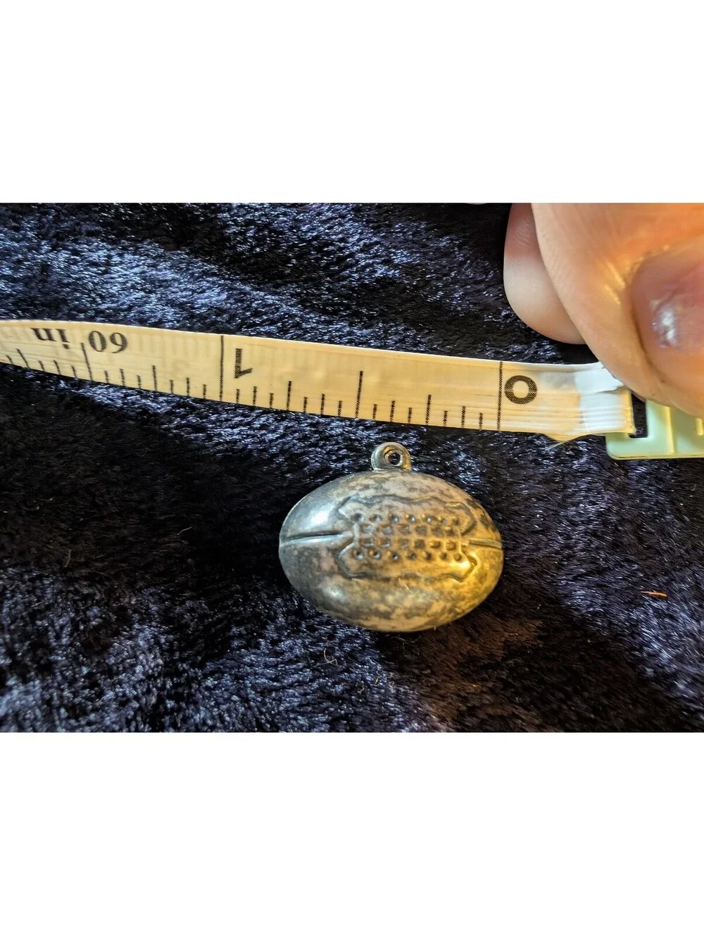 Vintage Sterling Silver Football Charm